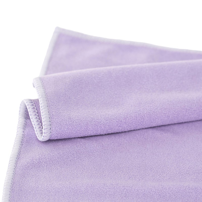 Shandali Hot Yoga GoSweat Microfiber Hand Towel in Super Absorbent Premium Violet Suede for Bikram, Pilates, Gym, and Outdoor Sports. 16 x 26.5 inches. - Image 4